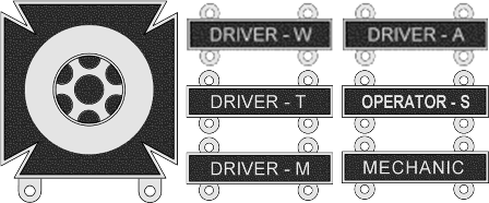 Driver and Mechanic Badge insignia