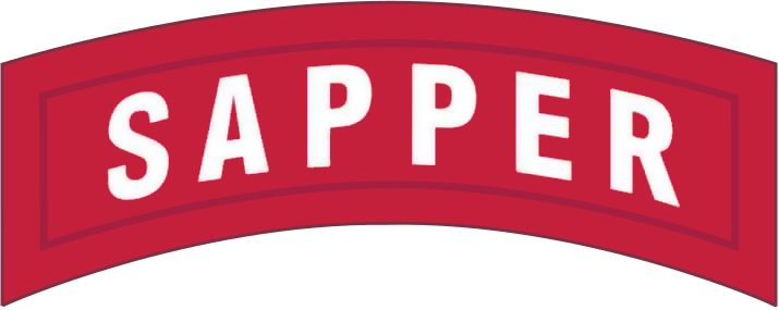 Sapper Tab (Metal Replica) insignia