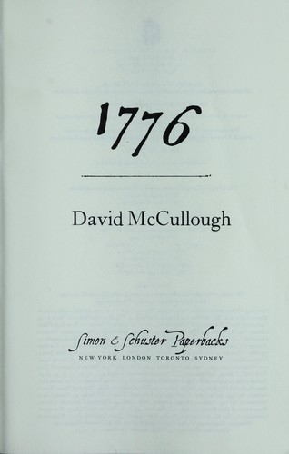 1776 by David McCullough