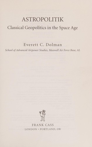 Astropolitik by Everett C. Dolman