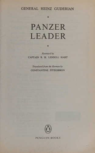 Panzer Leader by Heinz Guderian