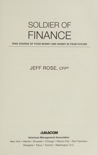 Soldier of Finance by Jeff Rose