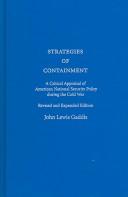 Strategies of Containment by John Lewis Gaddis