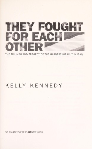 They Fought for Each Other by Kelly Kennedy